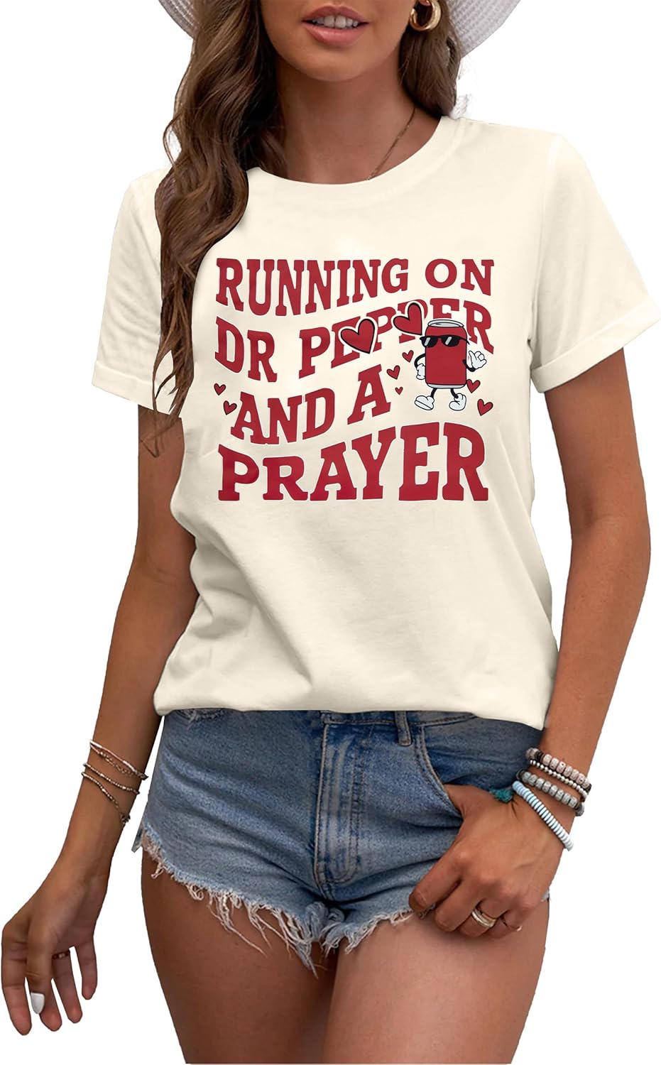 MNLYBABY Funny Saying Shirt for Women Letters Graphic Short Sleeve Casual Top Tees - Image 2