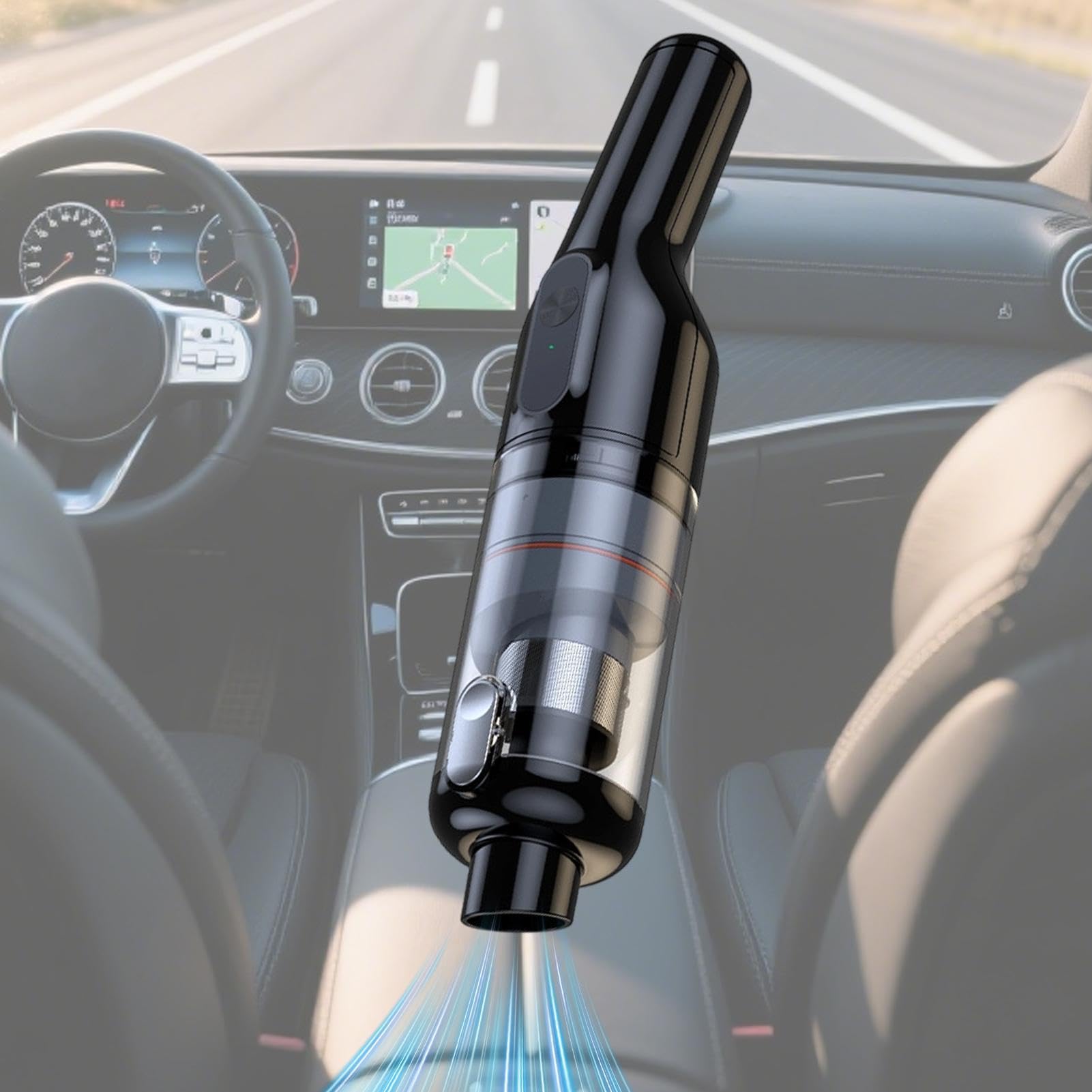 Aspiradora Coche Portátil Inalámbrica Succión 2000 Pa, Recargable, 2 Modos | Aspirador Para Detallado Coche Para Salón Dormitorio Sofás Alfombras Escaleras Asientos De Coche Pelo Mascot