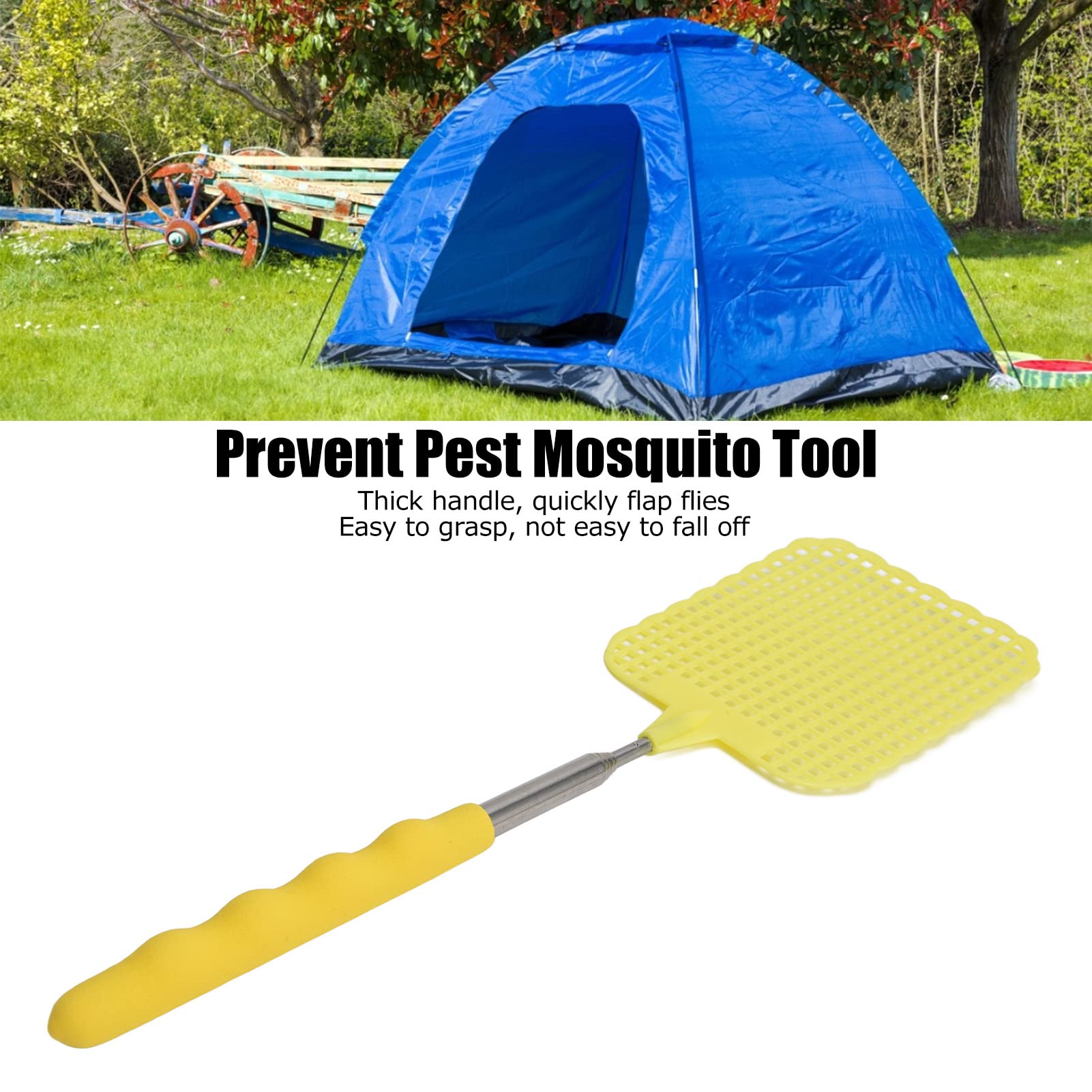 Pilipane Fly Swatter, 9pcs gogga and Fly Swatter, Flexible Long-Lasting Fly Swatter Manual, Vermin Control Flyswatter, Telescopic Extendable Fly Swatters, for Outdoor Camping Indoor Home