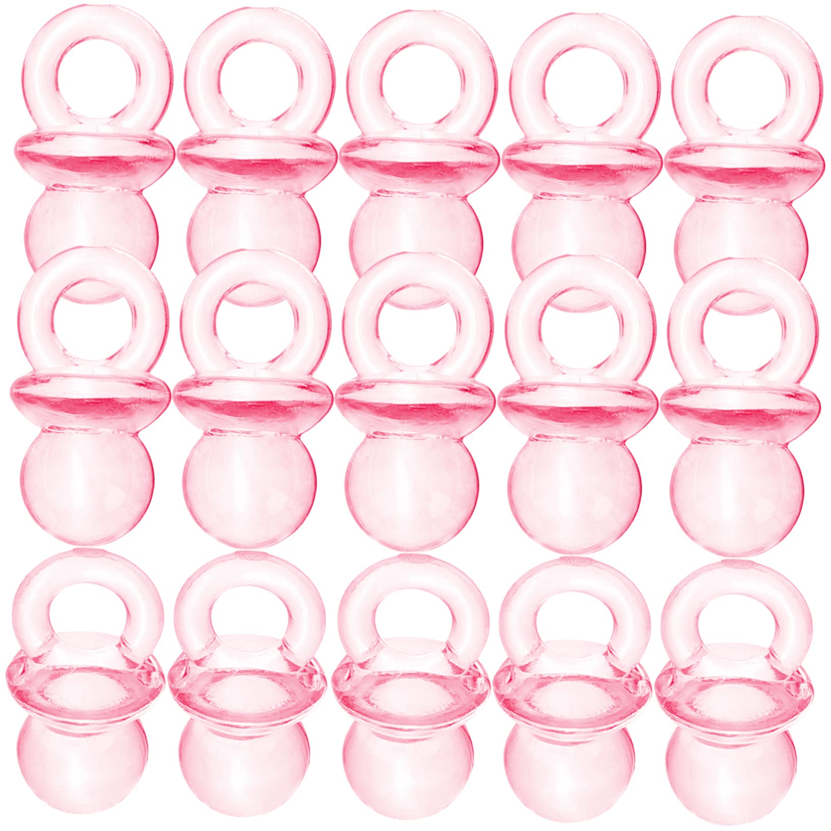 RORPOIR 100pcs Acrylic Pacifier Beads Baby Shower Favor DIY Supplies Pacifier Decor