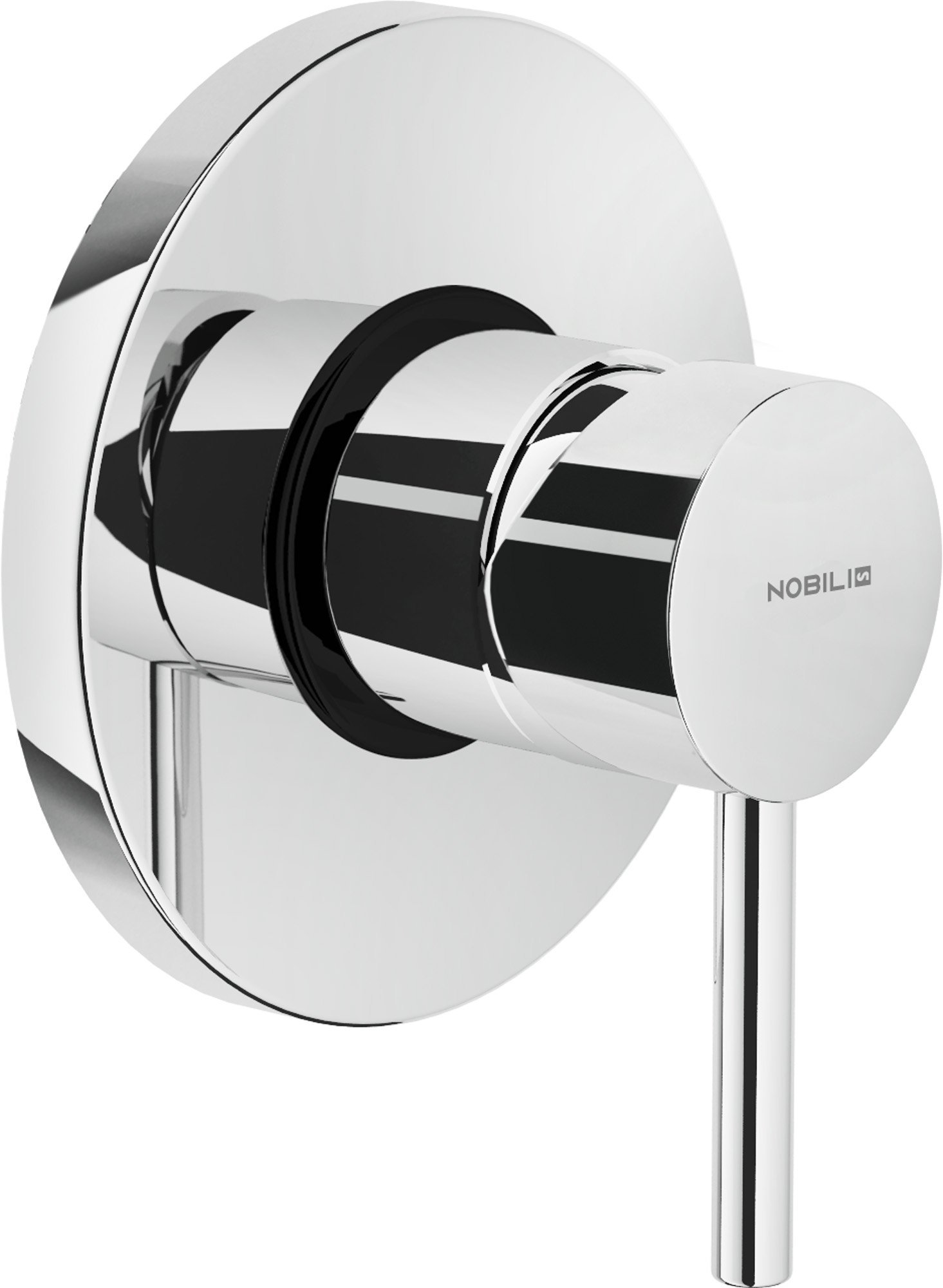 Nobili Rubinetterie Aq93108 Miscelatore Monocomando per Doccia ad Incasso Collezione Acquerelli Cromo