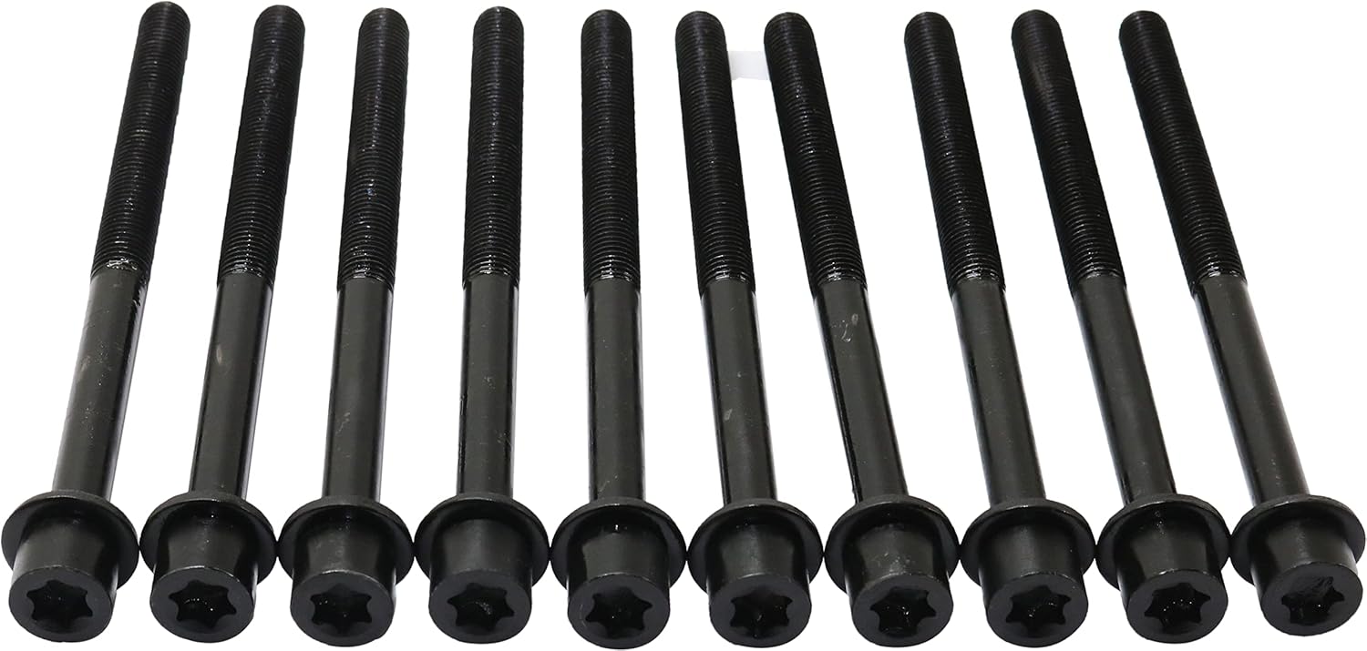 Garage-Pro Cylinder Head Bolt Set of 10 Compatible with 2007-2012 Dodge Caliber, 2008-2014 Dodge Avenger, Fits 2007-2010 Chrysler Sebring, Fits 2007-2017 Jeep Compass