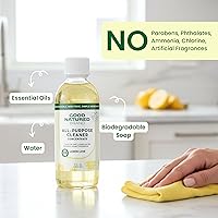 Vista 3 de Good Natured Brand Limpiador concentrado multiusos Limpiador multisuperficie Aceite esencial de limón natural Limpiador concentrado multiusos