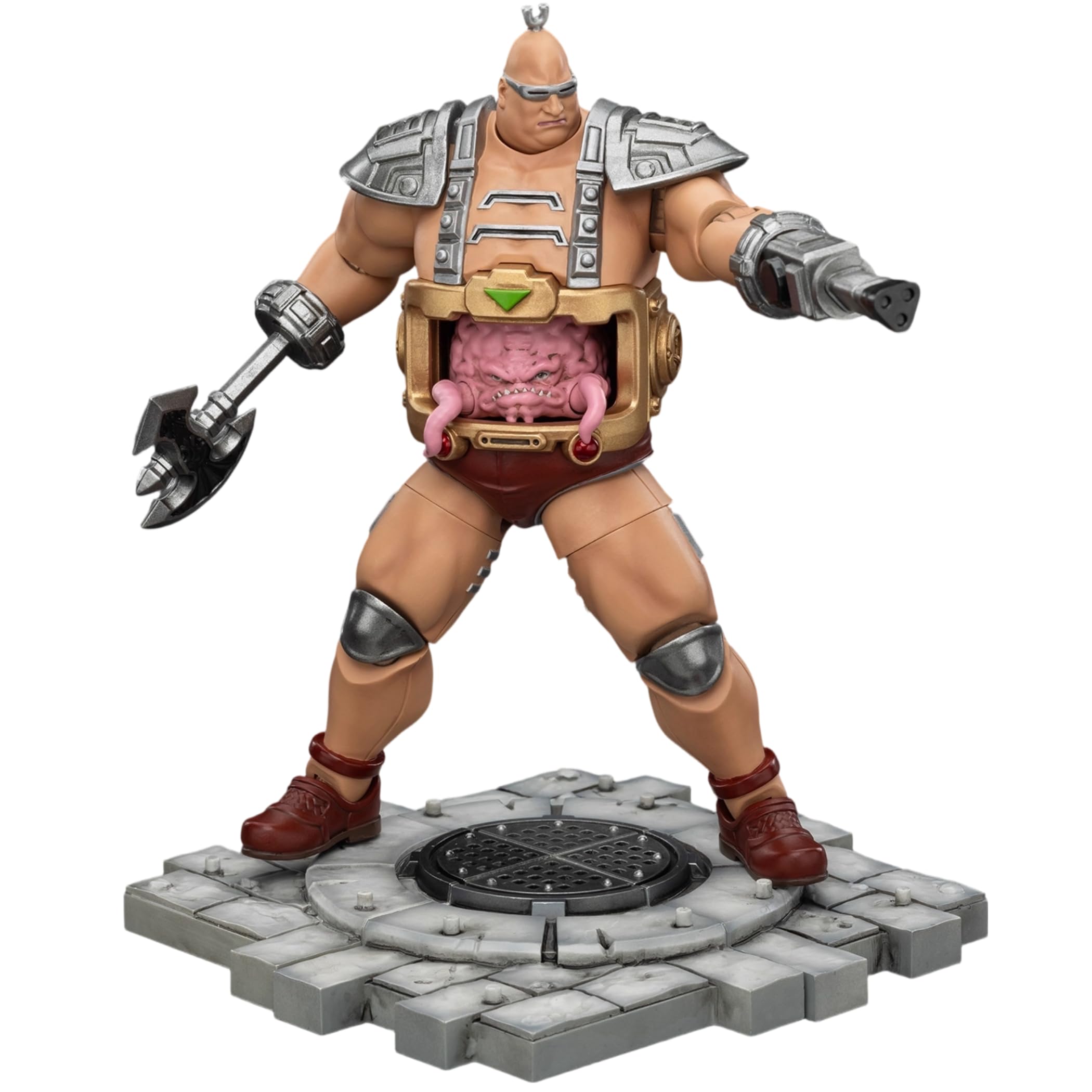 JOYTOY TMNT Krang 1/18 TMNT-Krang Action Figure, Removable Weapons