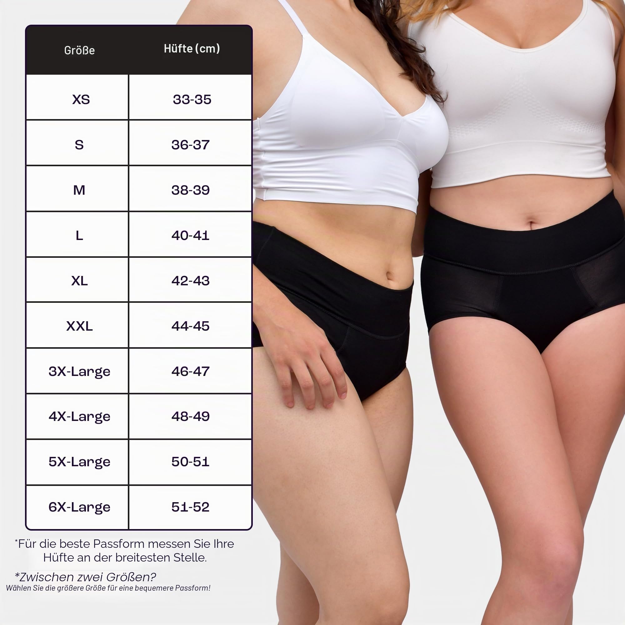 Bambody Absorbent Panties, Period Underwear for Women and Teens - Leakproof, Soft, Comfortable, Breathable - Small, 3 Pack, Black