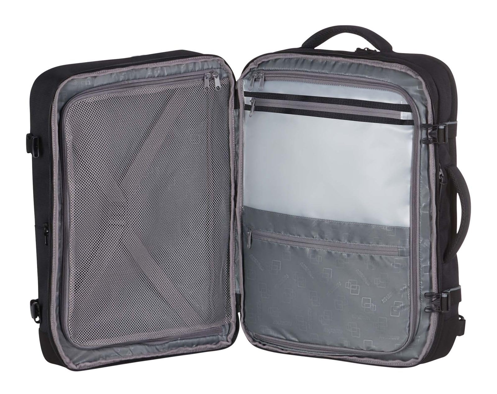American Tourister Take2Cabin - Mochila de Viaje Expandible 17,3 Pulgadas, 55 cm, 42,5/48,5 l, Negro (Black)
