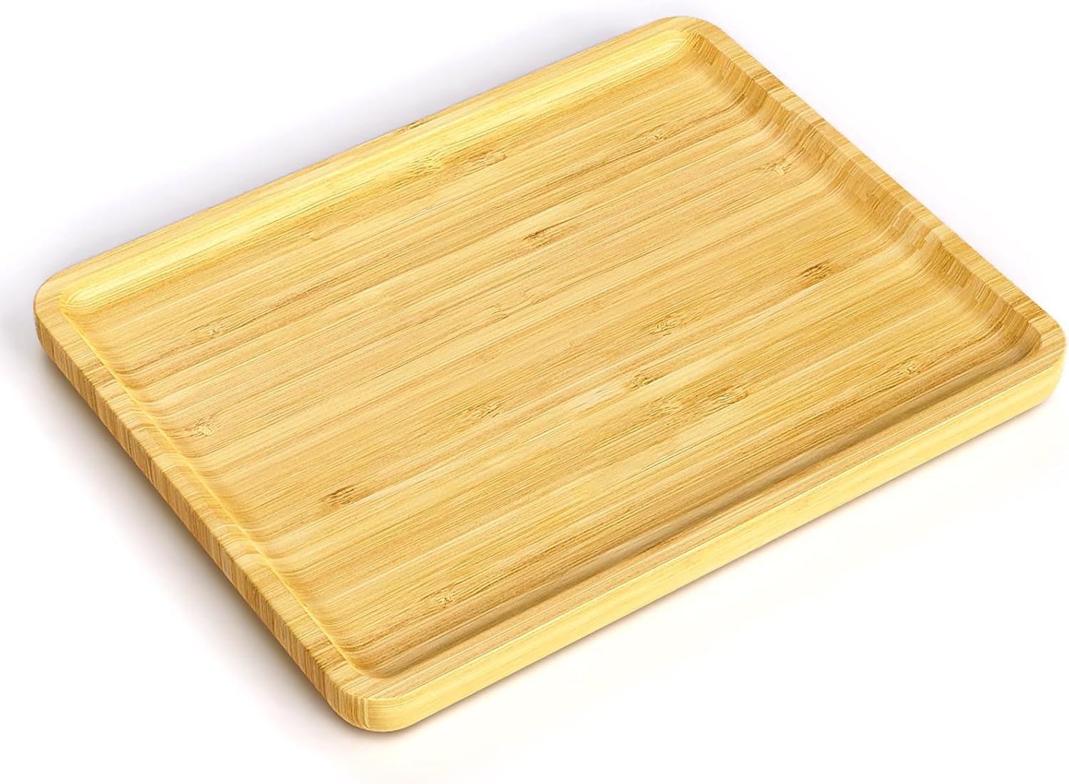 aCoo. Bamboo Serving Tray Natural Bamboo Grain