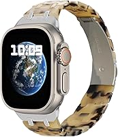 Vista 1 de Bands Compatible Apple Watch Ultra Band 42-49mm, Soft Silicone Waterproof Bands