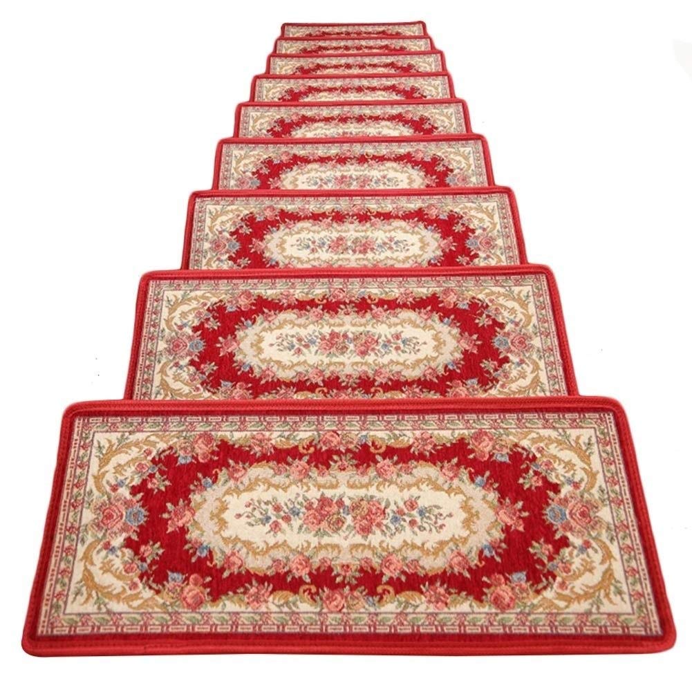 LRFNKCT carpet stair treads, Carpet Stair Treads,Non Slip Pads Mats Step Staircase Rugs
