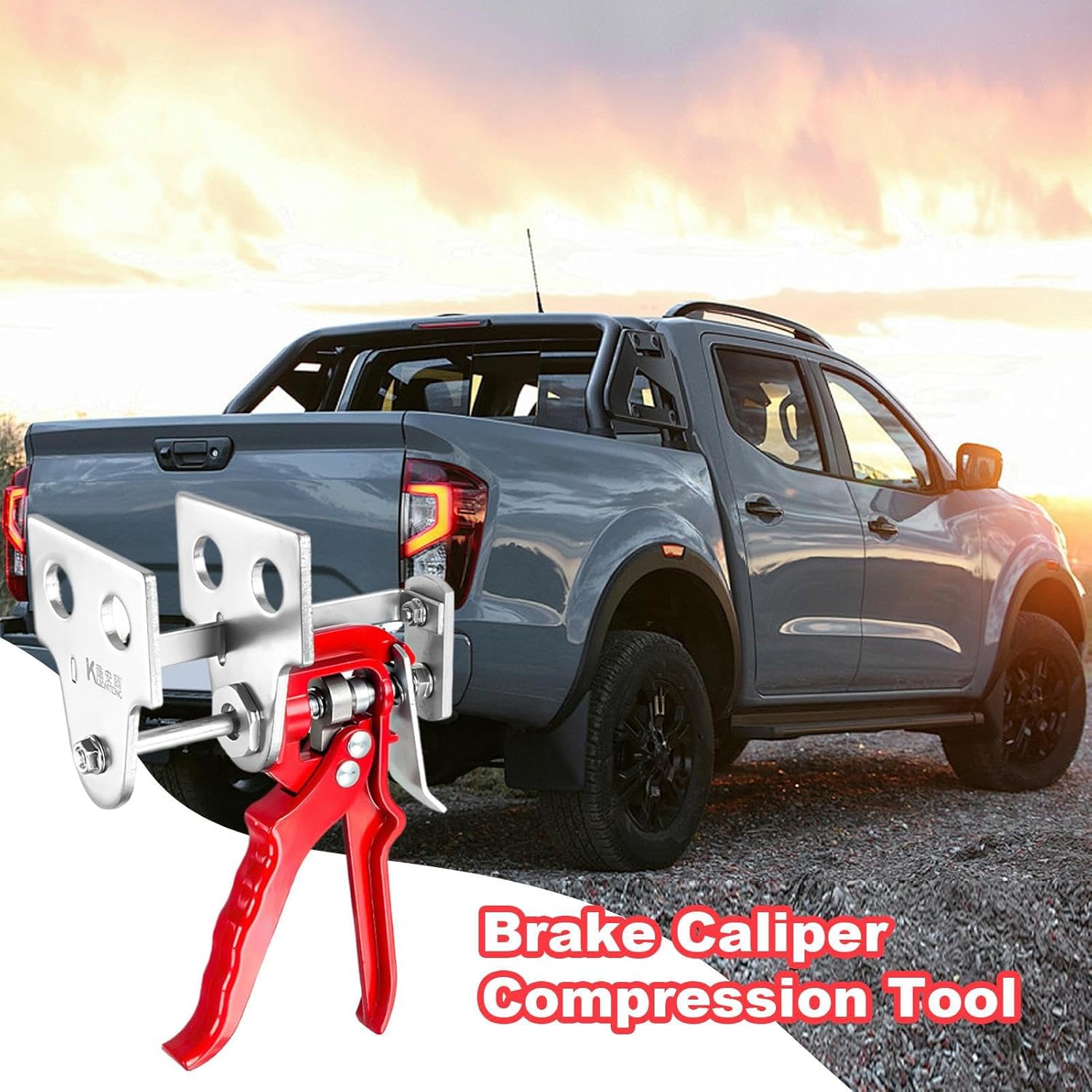 Brake Piston Compressor Tool - Disc Compression Tool, Heavy Duty Pad Spreader, Adjustable Press Kit | Professional Maintenance Accessory for Car SUV Vehicle Workshop Garage Light Truck