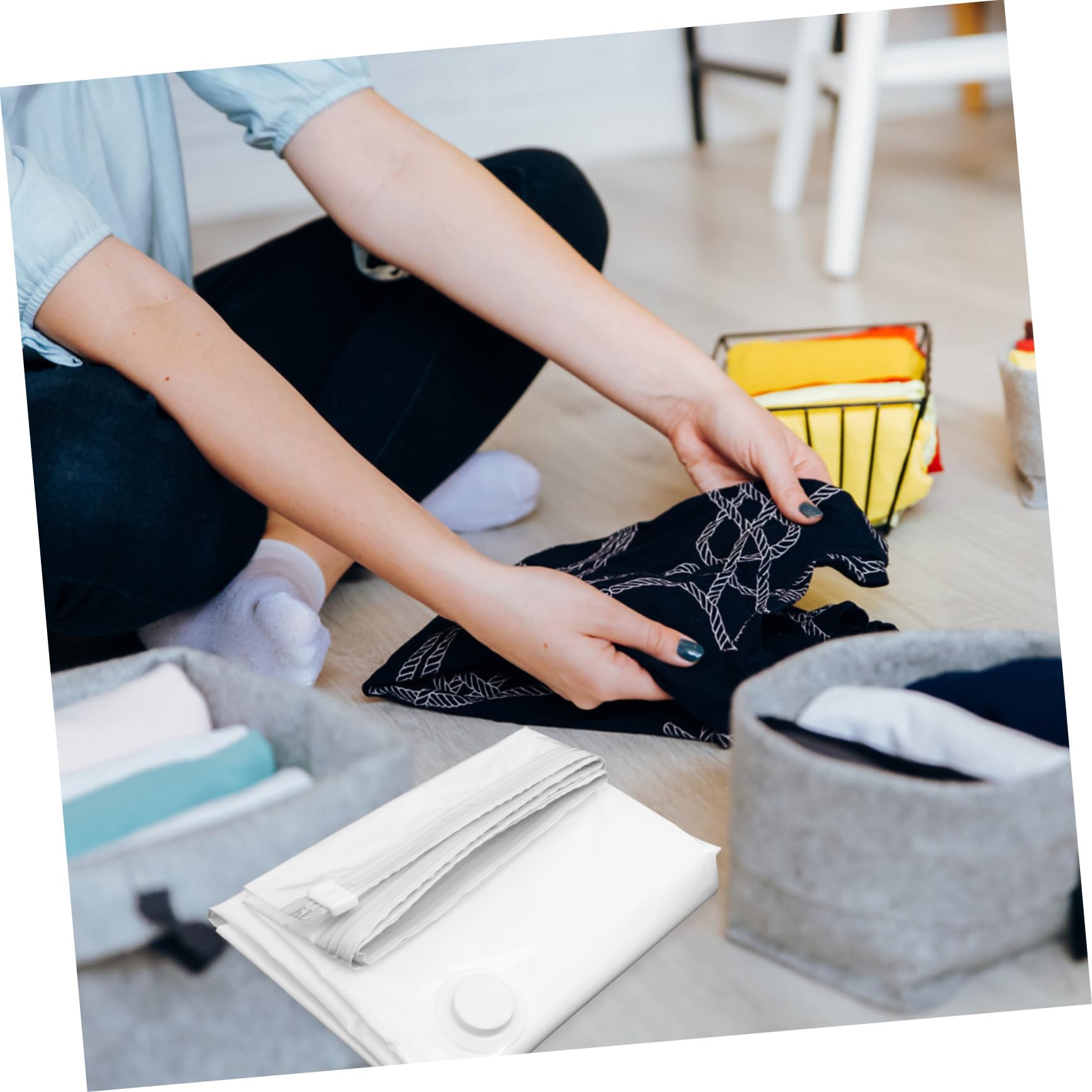 SOLUSTRE Großer 12-lagiges Dickes Pa und Pe Material Vakuum Kompressionsbeutel 220x100 Cm für Matratzen und Kleidung zur Aufbewahrung im Koffer und Wohnzimmer