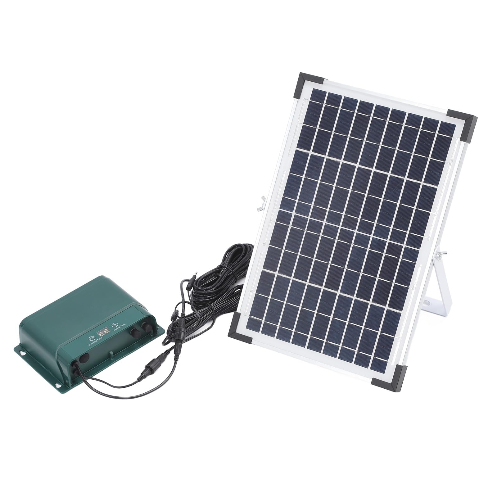 Generic Kit di Irrigazione Solare Automatica a Goccia Idroponico Efficiente per il Giardinaggio All'aperto Kit Completo Impermeabile Ad Energia Solare 18V 10W