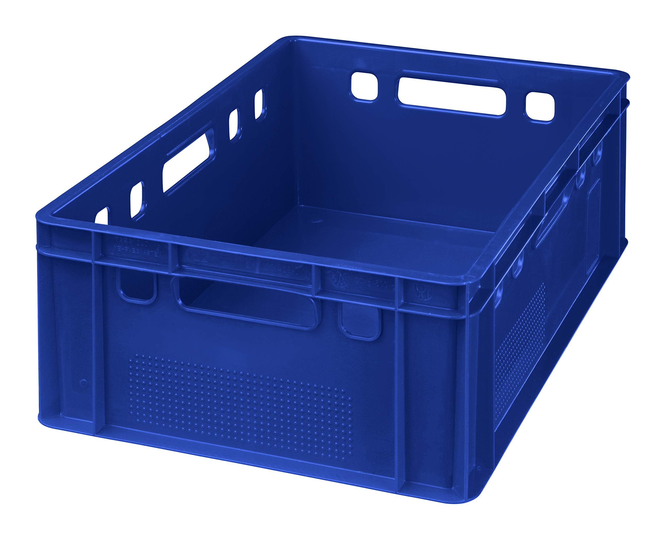Logiplast 5 Stück E2 Kisten 60x40x20 Fleischkiste Lagerkiste Metzgerkiste in blau
