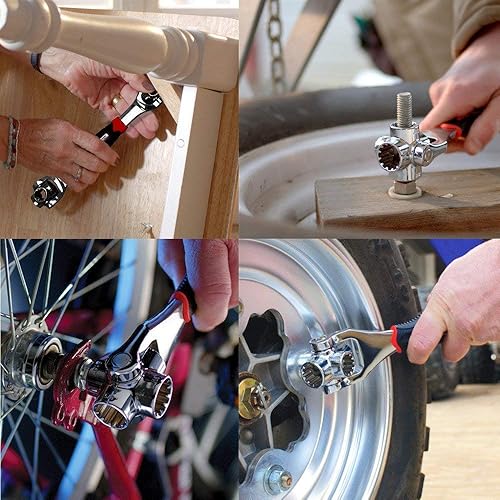 Miniatura 7 de Llave universal 48 en 1, llave de tigre giratoria de 360 grados, herramienta para reparación de automóviles en el hogar y muebles