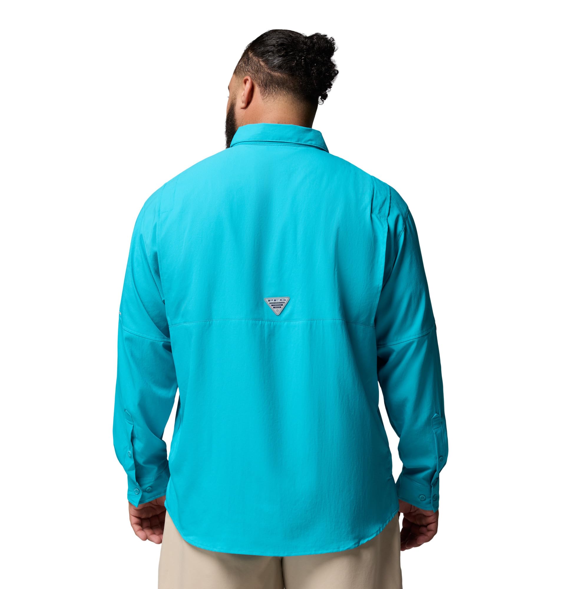 Columbia Tamiami II - Camicia da Trekking a Maniche Lunghe, da Uomo, Blu Oceano, 3X