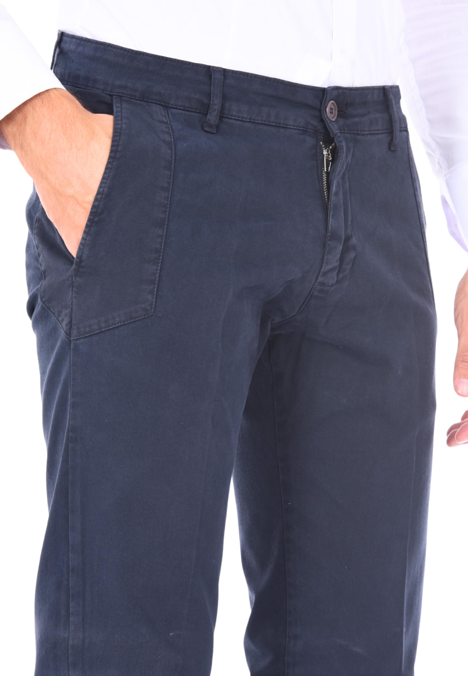 Ciabalù Pantalones de hombre elegantes de invierno Slim Fit Chino, turquesa, 44