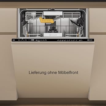 Bauknecht B8I HP42 LC Dishwasher Fully Integrated Built-in Dishwasher 60 cm 14 Place Settings PowerClean Pro Automatic Door Opening MaxiSpace Dynamic Intelligence Quiet 42 dB Black [Energy Class C]