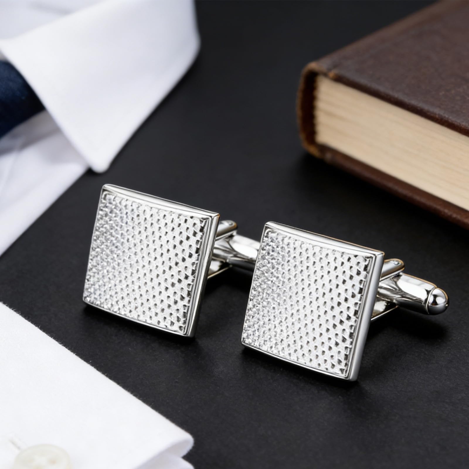Gemelli a tema francese Lucidatura in rame Gemelli per camicie Accessori Gioielli da lavoro per figlio, padre, marito Gemelli per camicie da donna