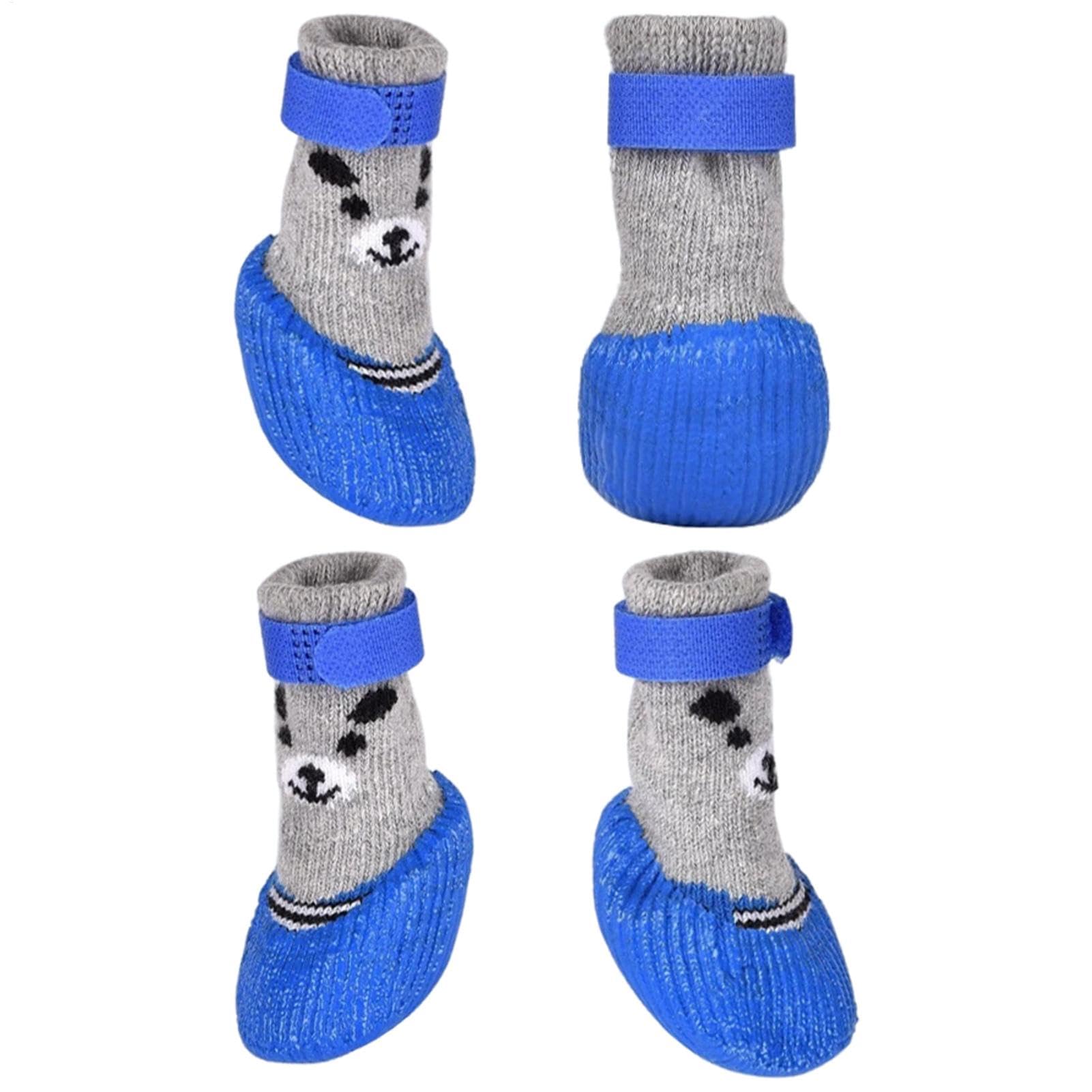 Pet Shoes,Winter Non Slip Dog Shoes - Dog Adjustable Strap Shoe Cover, Breathable Dog Booties Pet Supplies for Large Medium Small Dogs