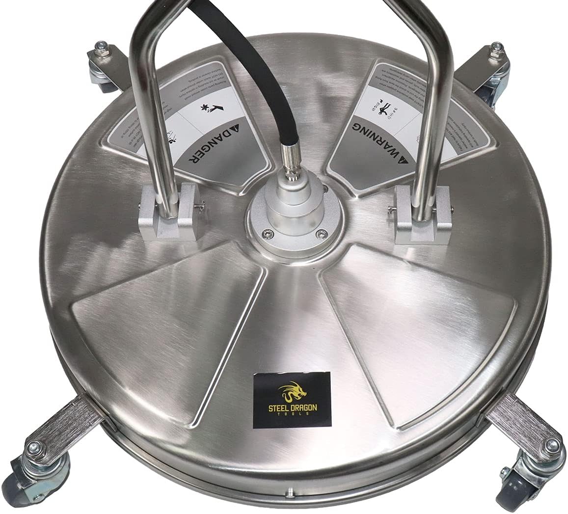 Up To 60% OFF Steel Dragon Tools 24 Stainless Steel Pressure Washer Flat Surface Cleaner with Wheels