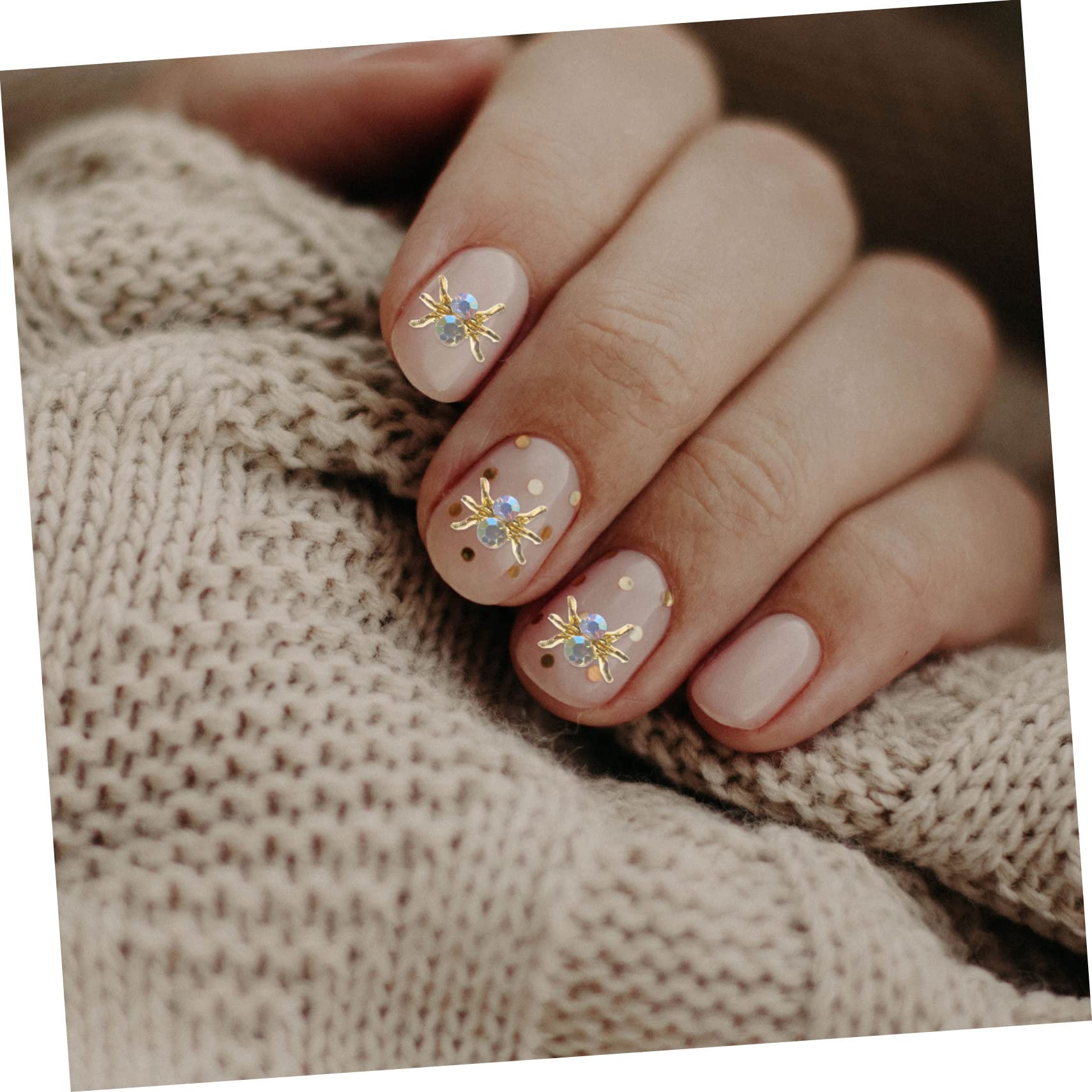 Healvian 200pièces Charms De Décoration De Nail Art Accessoires Pour Manucure Spider Pour Halloween Et Autres Événements