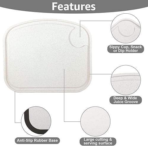 Miniatura 9 de Two Peas Juego de 2 platos para niños o platos para niños pequeños y tabla de cortar  irrompible  paja de trigo  Juegos de vajilla como platos