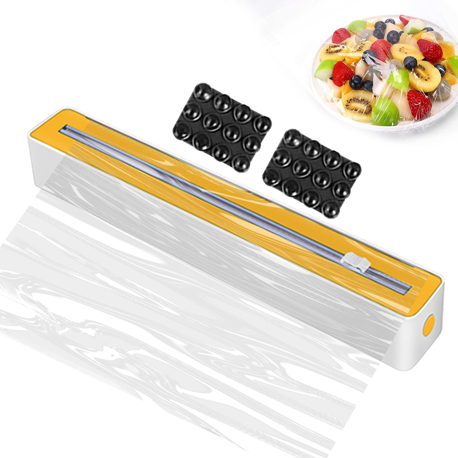 Dispensador De Aluminio con Cortador,Soporte para Papel Aluminio Resistente - Organizador Compacto para Cocina, Restaurante Y - Ahorrador De Espacio