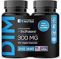 Vista 1 de Effective Nutra Dim Supplement 300mg with BioPerine - Extra Strength Estrogen Blocker for Men & Women - Hormone & Metabolism Support - 4 Month Supply