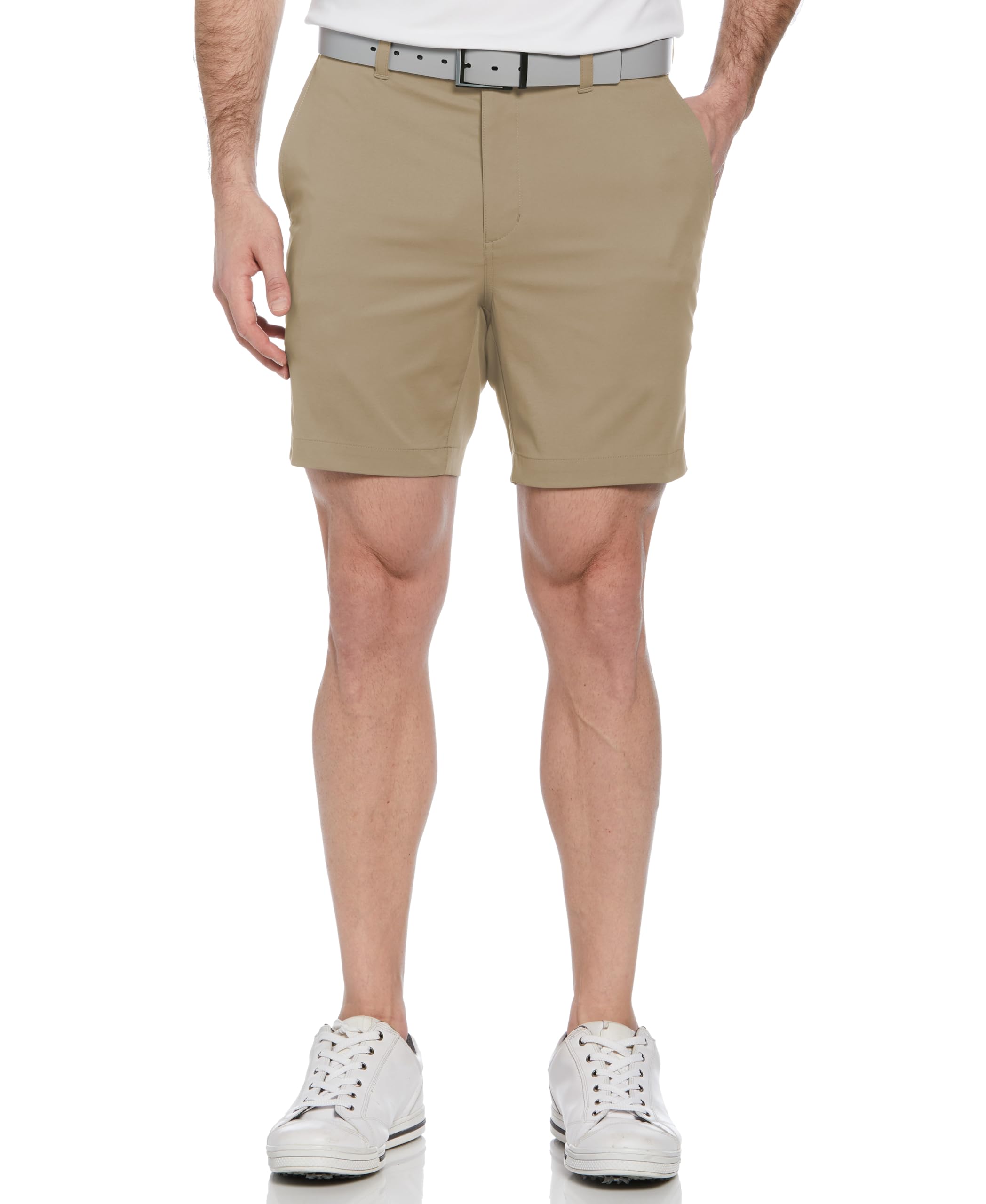 Men's 7” Flat Front Performance Stretch Golf Shorts with Active Waistband, Chinchilla, 42-image-28