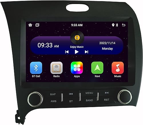 GOJOHO for KIA K3 Cerato Forte Radio 2013-2018 with Built-in DSP Wireless Carplay Android Auto with Free Backup Camera 9 Inch IPS Touch Screen GPS