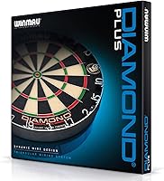 Vista 4 de Winmau Diamond Plus Dart Board - Surround Set Cabinet Set Dartboard - Professional Darts Accessories - Variety of Options