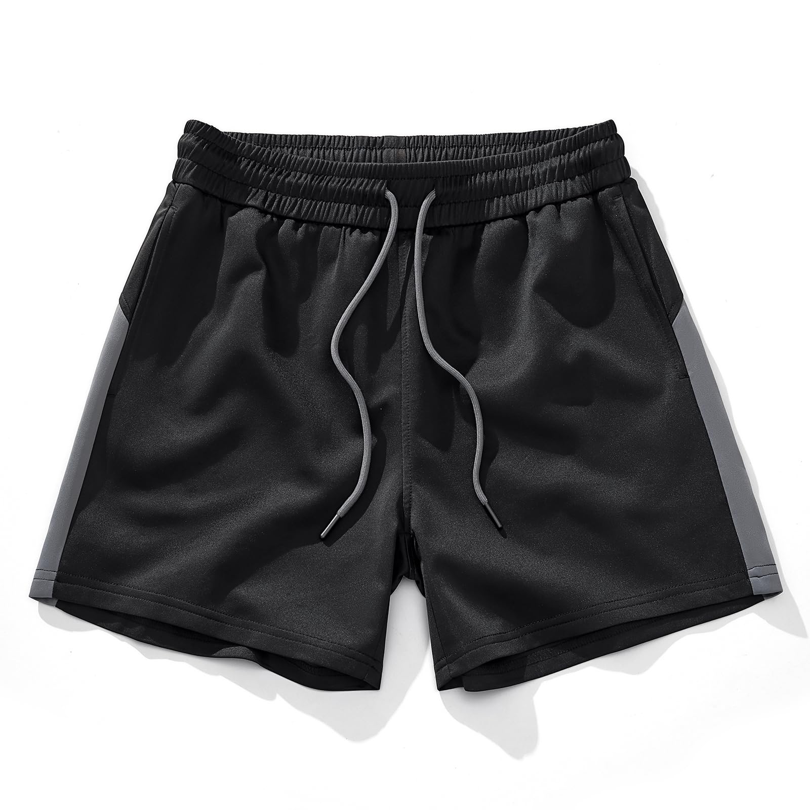 AIMPACT Mens Workout Sweat Shorts 5 Inch Cotton Casual Fitness Mens Athletic Gym Shorts with Pockets