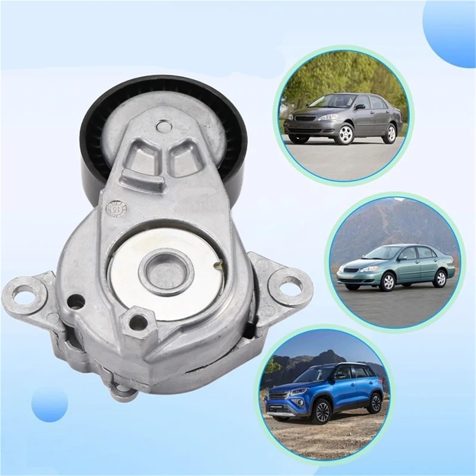 Tendicinghia per Toyota per Yaris Auris per Corolla X Saloon Urban per Cruiser 2007-2016 per Daihatsu Charade 16620-0Y010 Puleggia tendicinghia