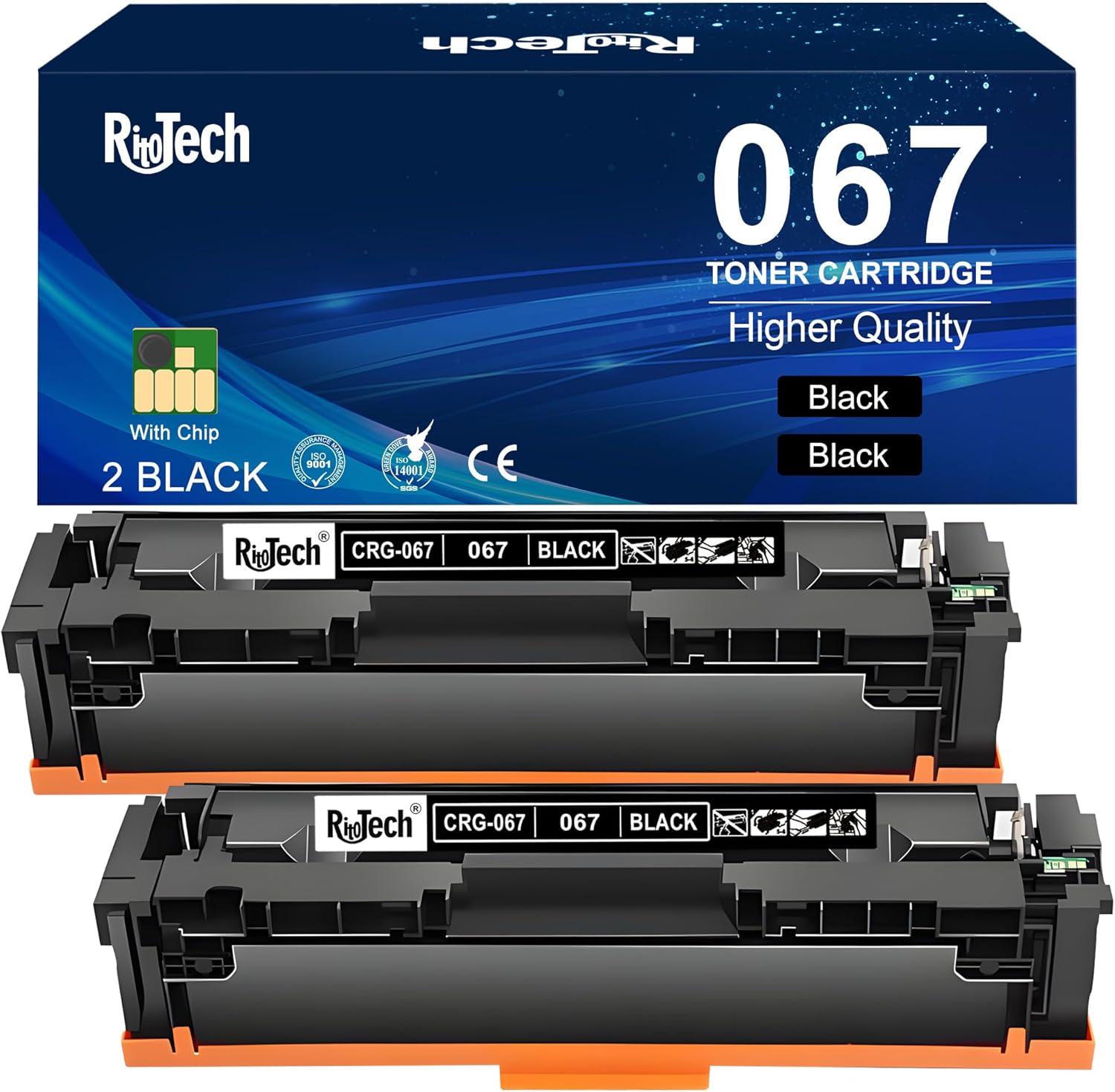 067 Black Toner Cartridge,Replacement for Canon 067 067H CRG-067 for imageCLASS MF653Cdw MF654Cdw MF656Cdw LBP633Cdw LBP632Cdw Printer,with Chip