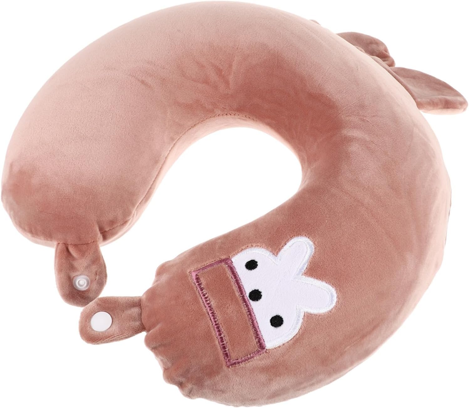 Plush U Shaped Neck Support Travel Pillow for Train Trips Sleeping | Vivid Cartoon Appearance, Comfortable Cushioning, Travel Use, Supportive Fit