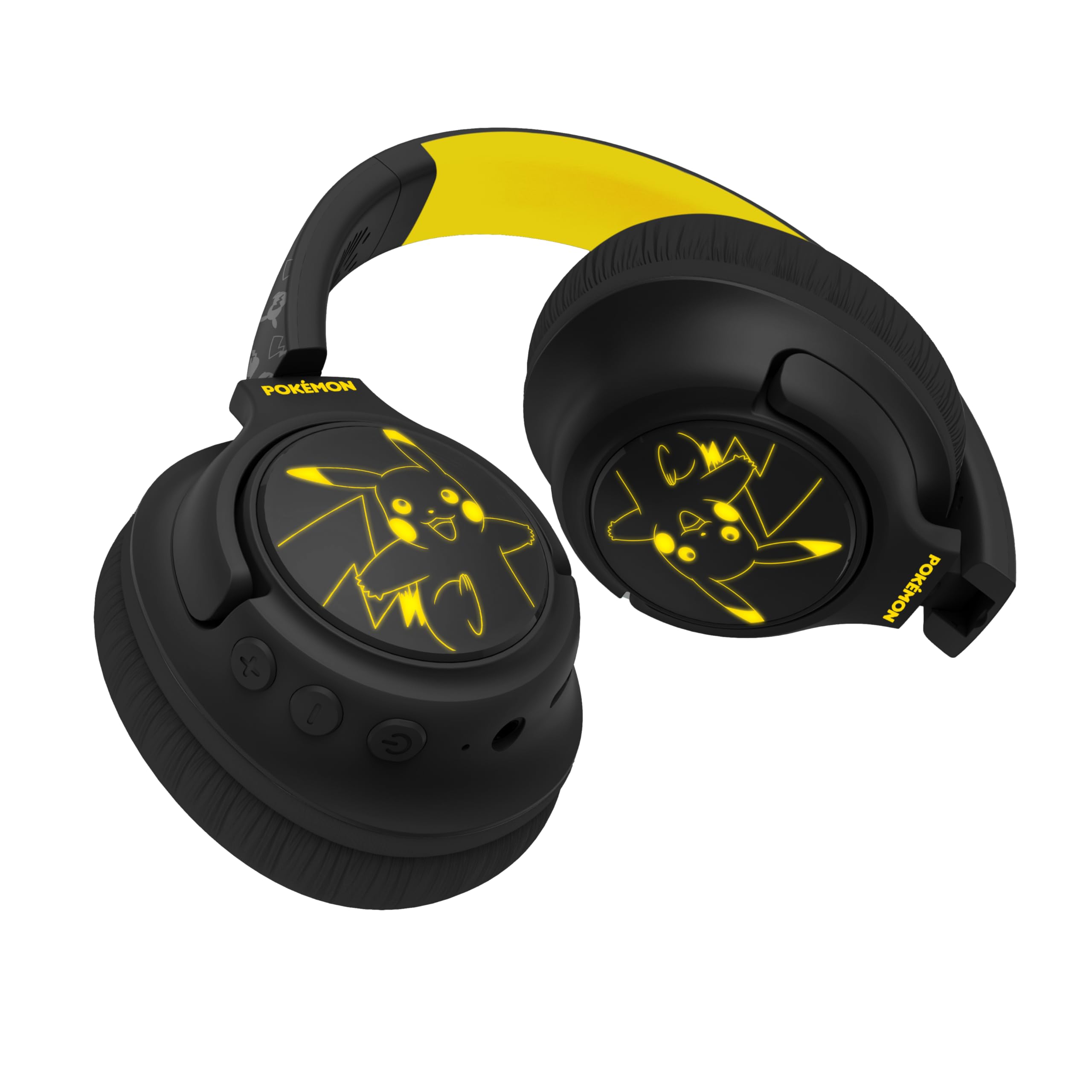 OTL Technologies Pokemon Pikachu Pieghevoli Cuffie Wireless con Luce LED