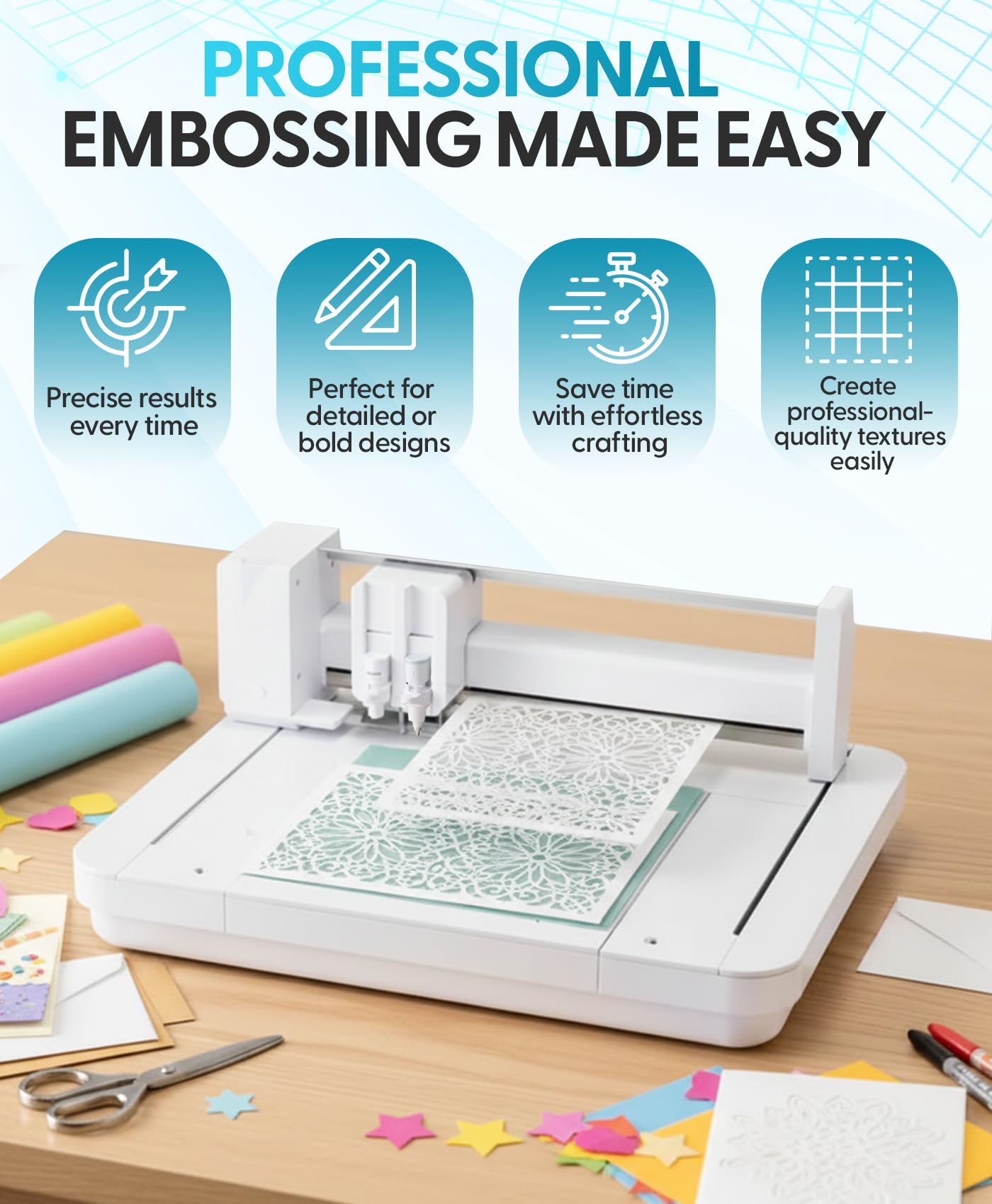 Kit di 2 strumenti di goffratura per Silhouette Cameo 5 e Silhouette Curio 2
