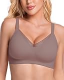 Vinfact Jelly Wireless Bras for Women No Underwire Supportive Seamless Bra Comfort Soft Bralette Full Coverage T-Shirt Bra