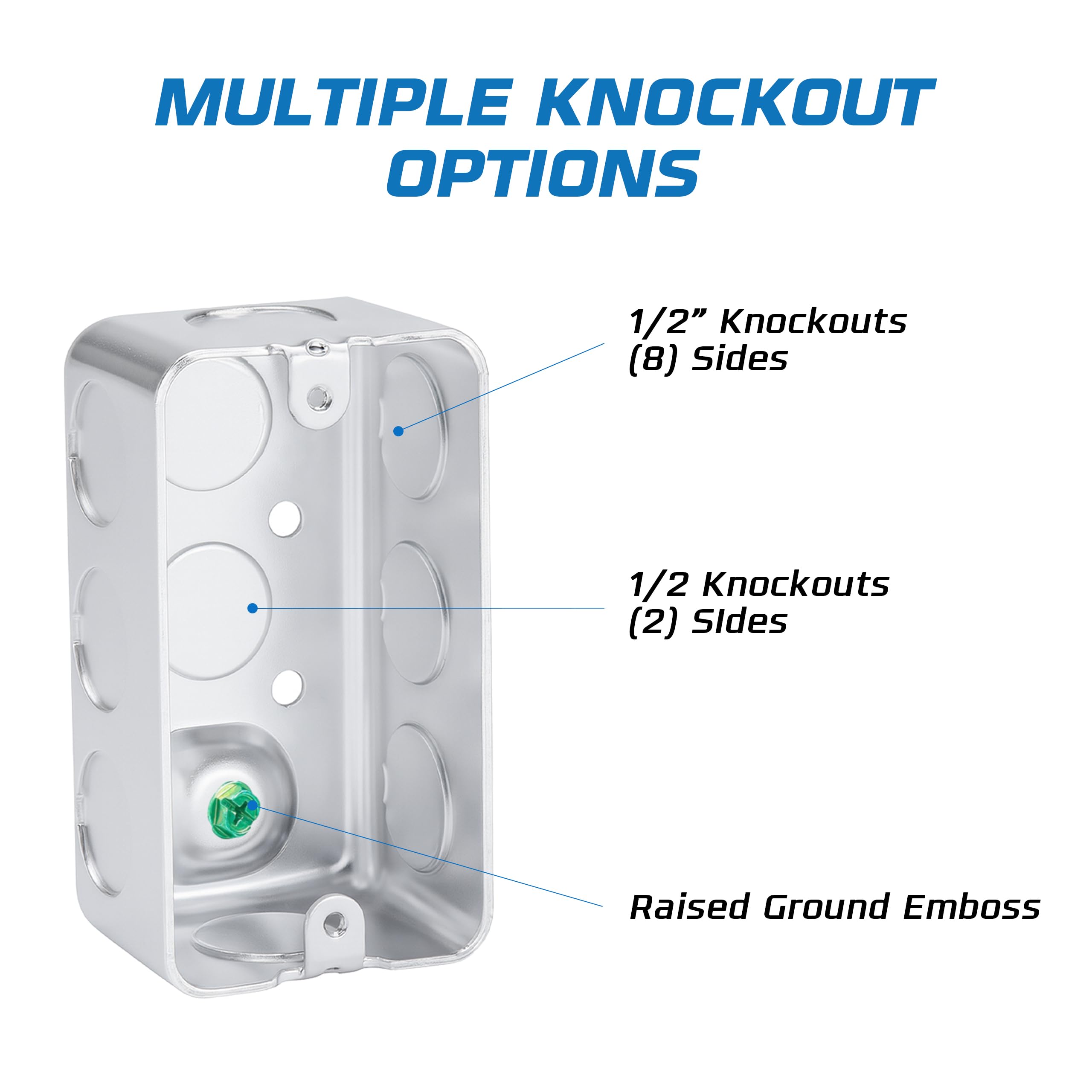 OHLECTRIC Electrical Junction Boxes - 10 Pack -3