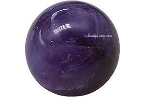1" Amethyst Crystal Ball: A Luminous Mystical Orb for Spiritual Healing