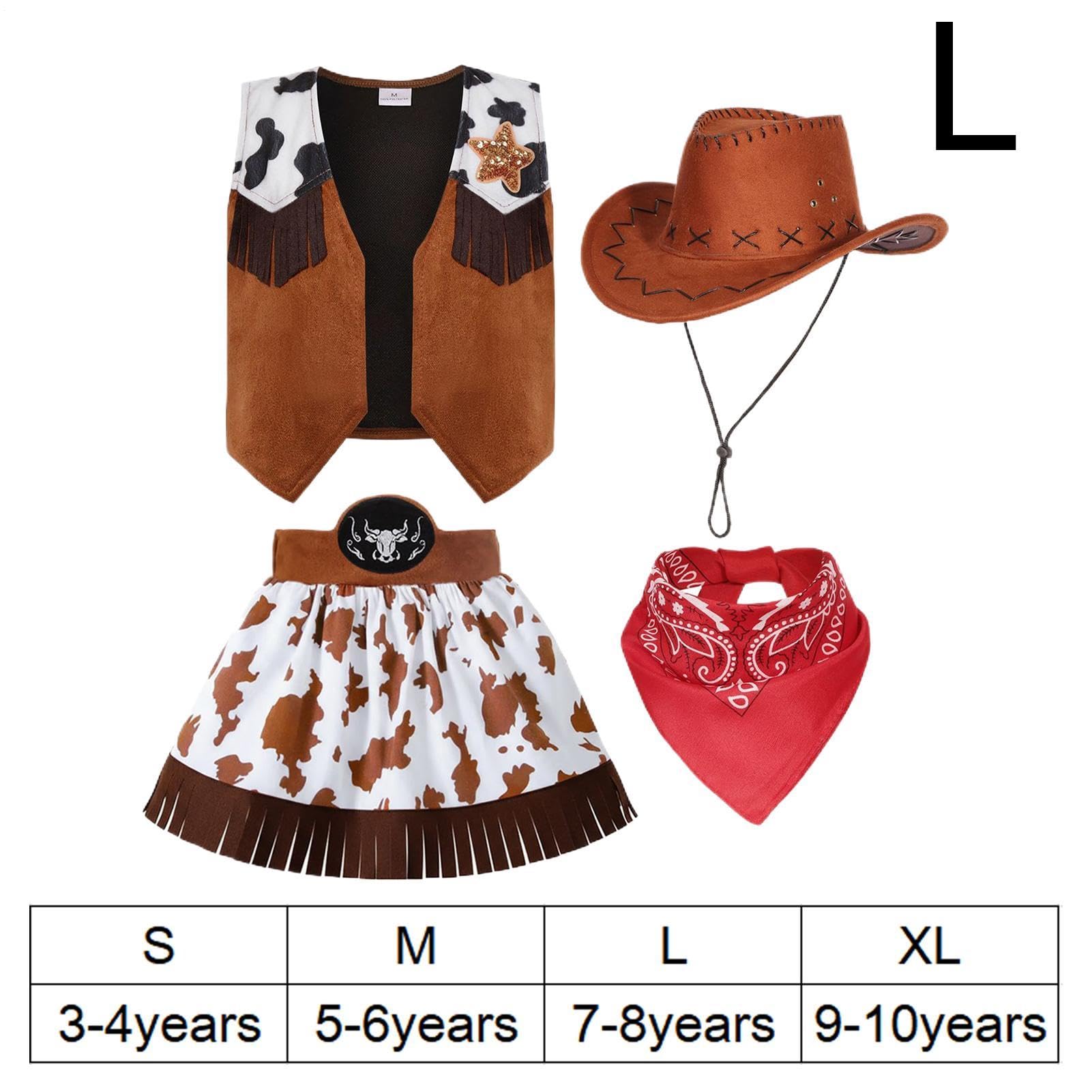 Generisch Chica Vaquera Verung Western Verung Con Sombrero Para Niños