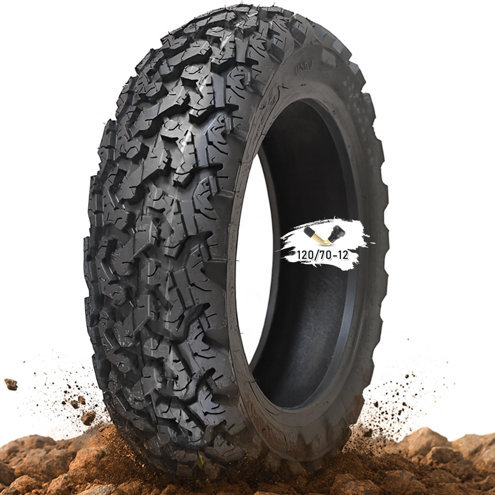 120/70-12 Knobby Tire 120/70/12 Off Road Neumático 120 70 12 Off Tubeless Tyre 280KPA