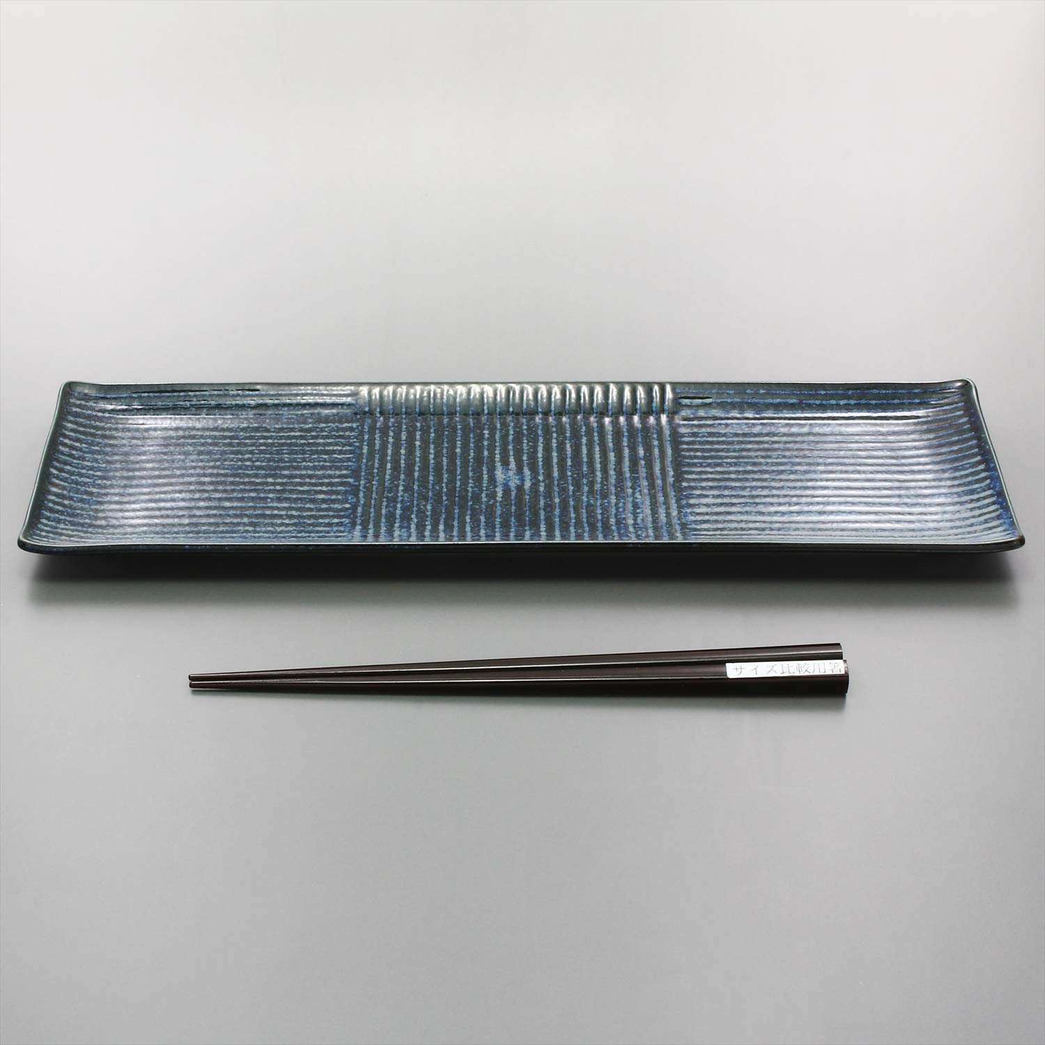 Mino Ware Sanma Long Plate 33×10cm