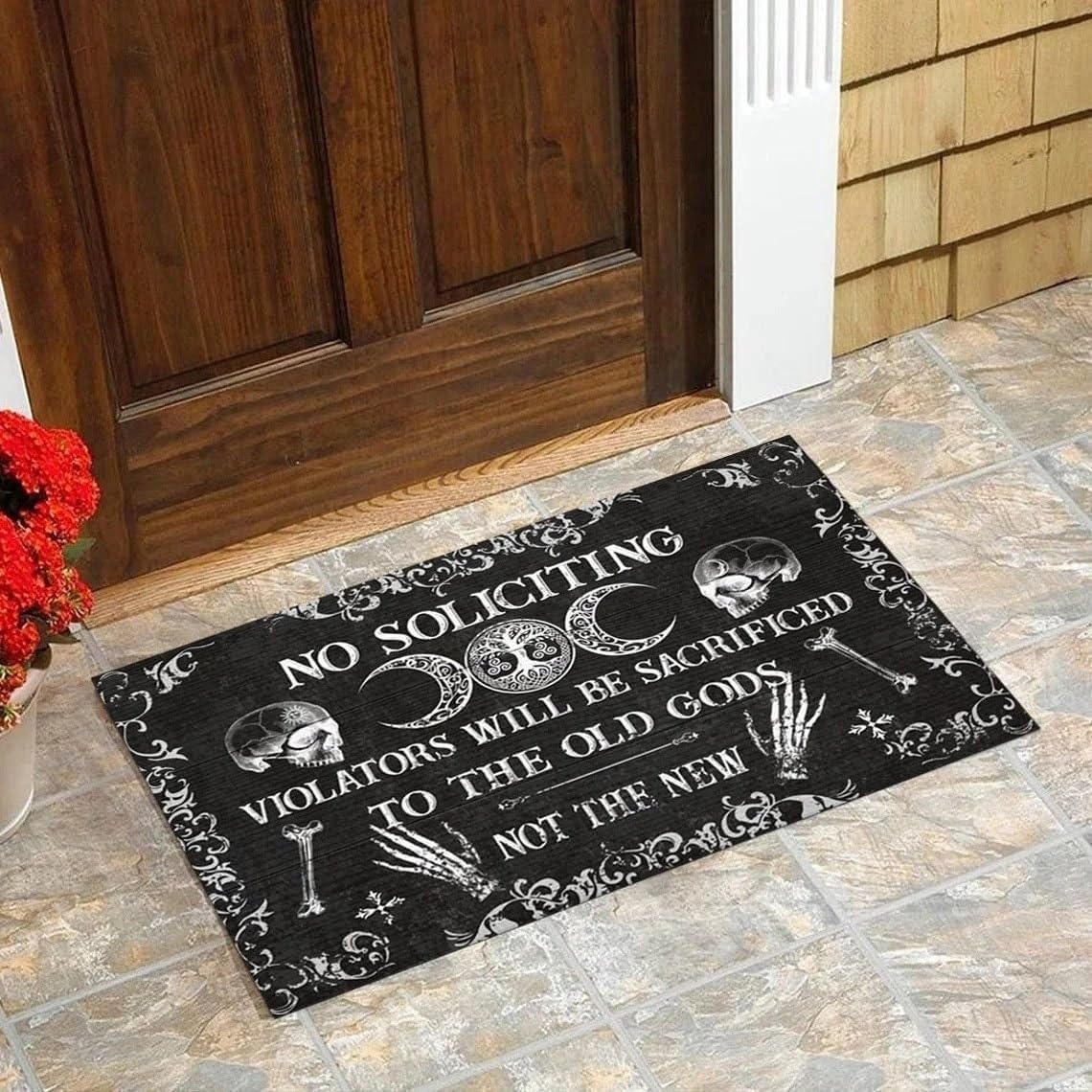 No Soliciting Violators Will be sacrificed to The Old Gods