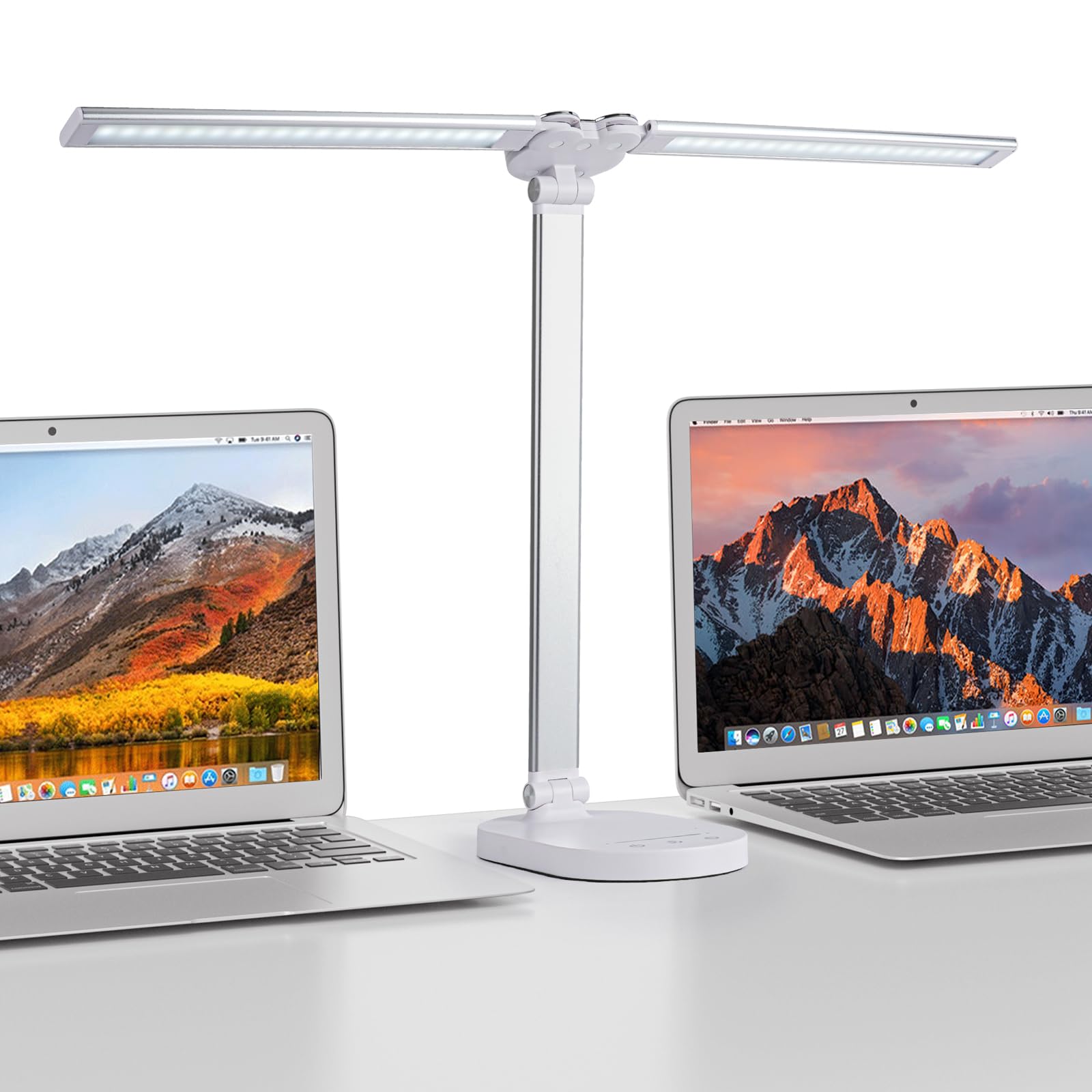 Amazon.co.jp: デスクライト led スタンドライト SHUWEI ダブル光源