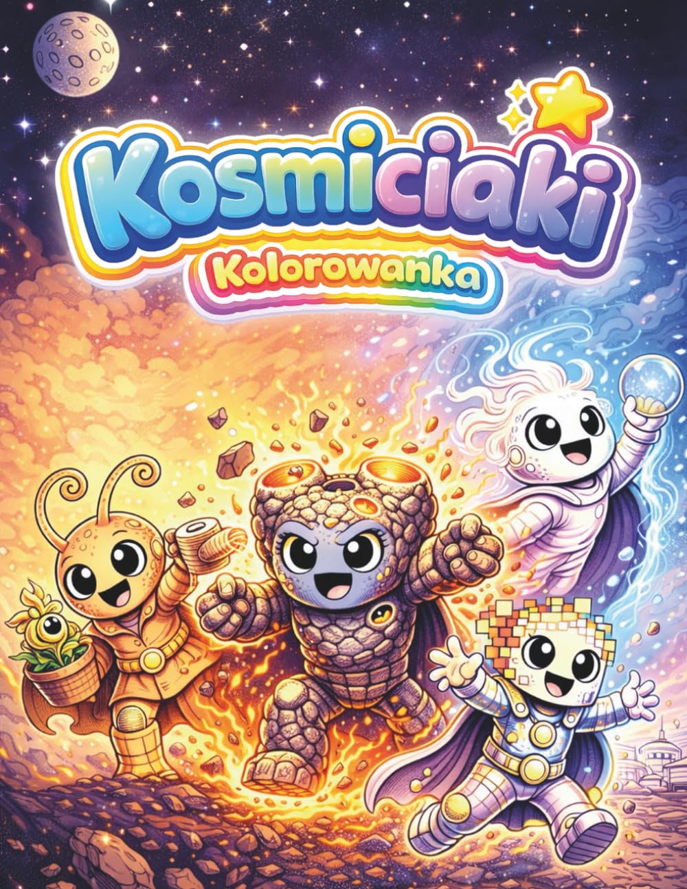 Kosmiciaki Kolorowanka: Kolorowanka dla dzieci – kosmiczne przygody i zabawa z kosmitami