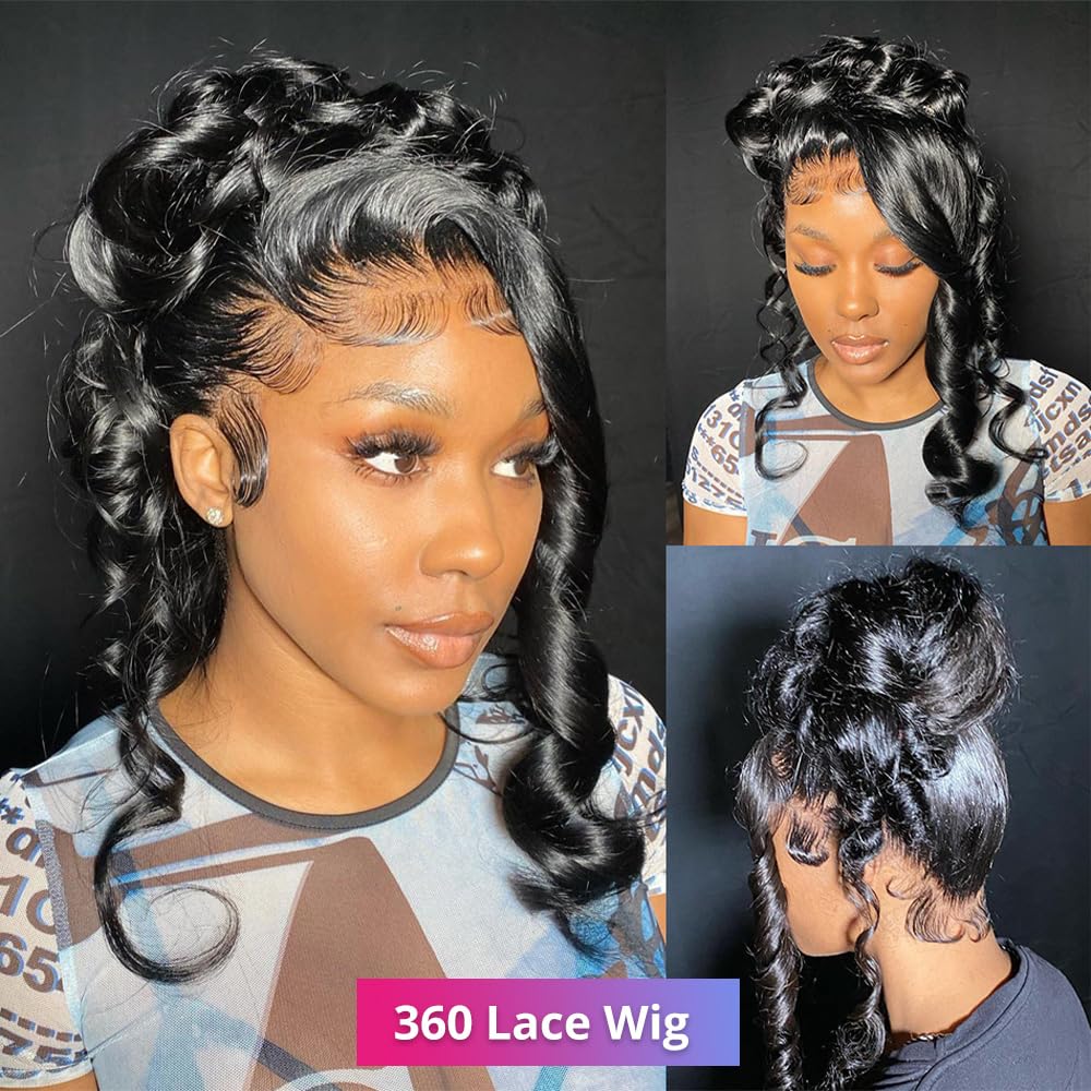 Amazon.com : Brazilian Virgin 360 Lace Front Wigs - 200  display picture 2