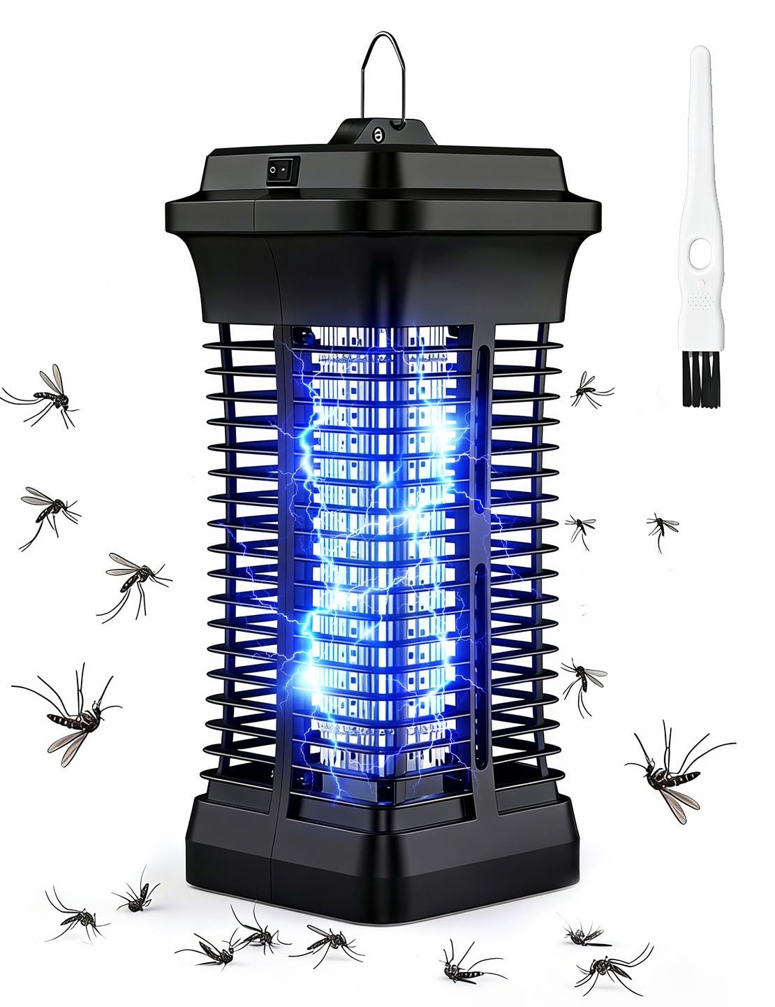 Molxss Elektrischer Insektenvernichter für drinnen und draußen,für Garten, Camping