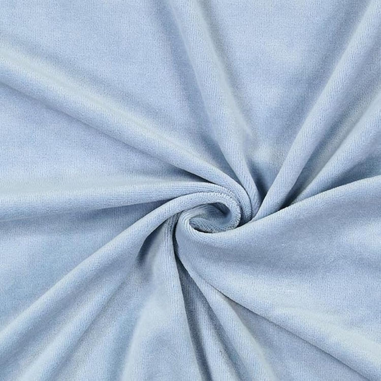 Winter Pyrenees Coralina Fitted Sheet, Hypersoft, Breathable and Hypoallergenic, Rubberised Corners, Adjustable (Baby Sky Blue, Cot 80 x 130)