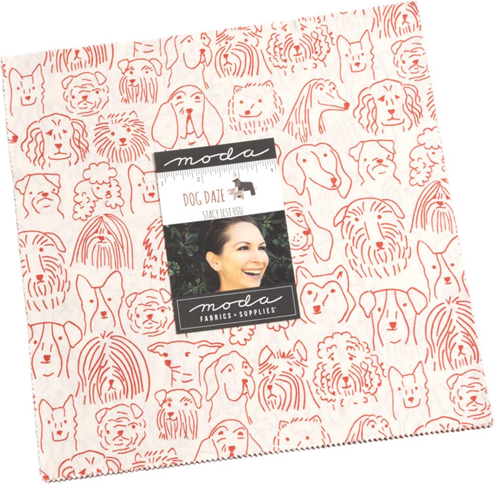 Amazon.com: Stacy Iest HSU Dog Daze Layer Cake 42 10-inch Squares